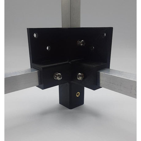 Square Connectors 3-Way Base legs with qty: 2-Side Panels - HomeTeamStore