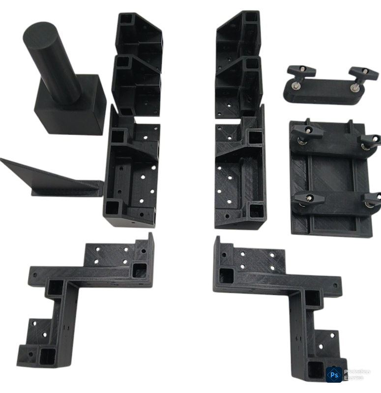 Eazy Cabinets-Square Connectors-Frame Builder Full Kit. 100% Customizable to Length - Width - Height.